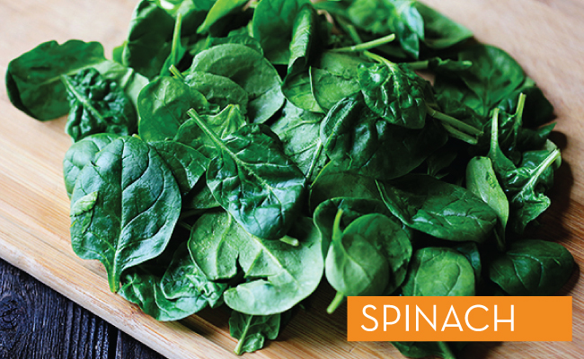 Spinach for eye health