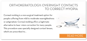 contact lenses - Orthokeratology